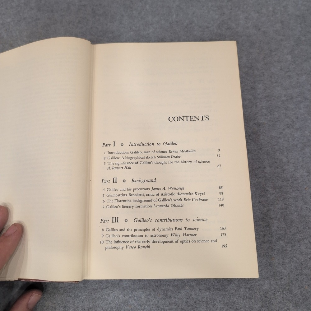 Galileo Man of‎ Science Ernan McMullin 1967 Hardcover Book with Dust Jacket - Picture 6 of 8